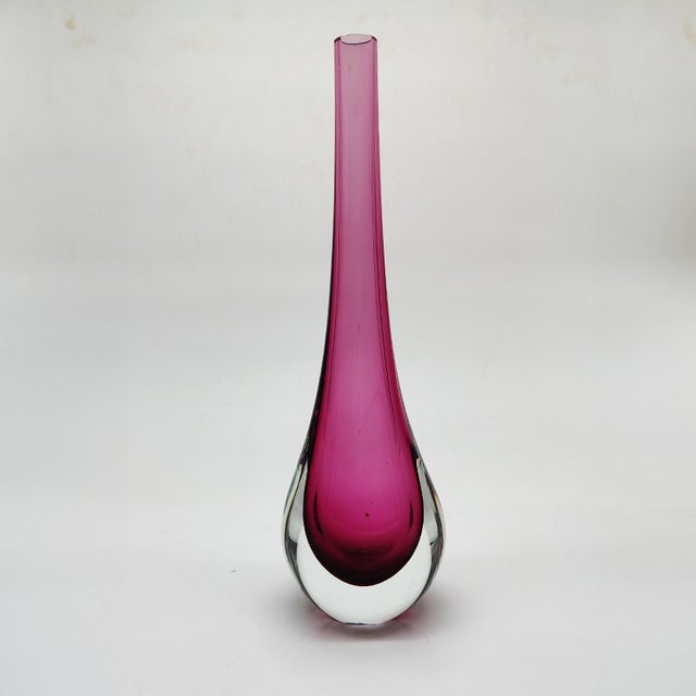 1960s Vintage Purple Vase in Murano Glass attributed to Flavio Poli for Seguso, 1960s For Sale - Image 5 of 5