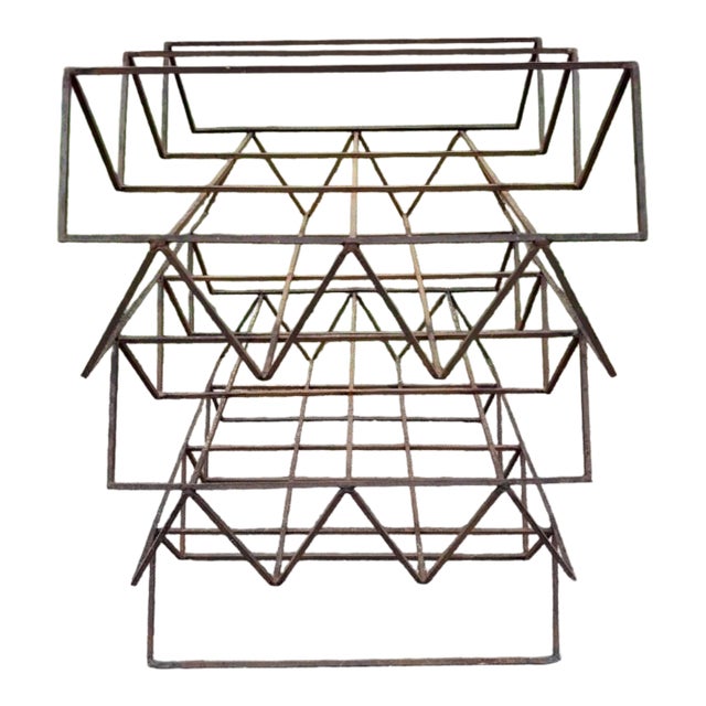 [The Herbert Simon Studio Archive] Monumental 1971 Constructivist Structural Steel Sculpture "Rust" For Sale