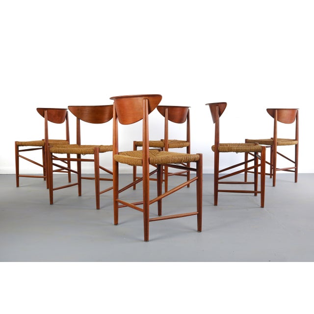1950s Peter Hvidt And Orla Möllgaard Nielsen Denmark Dining Chairs - Set of 6 For Sale - Image 5 of 10
