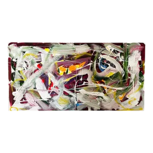 Abstract Acrylic Painting by Erik Sulander on Wood Panel