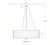 Transitional Ian K. Fowler for Visual Comfort Signature Palati Large Hanging Shade in Bronze with Linen Shade For Sale - Image 3 of 3