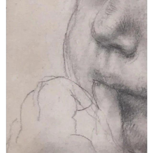 Carl Albert Angst, Portrait d'Enfant, Pencil on Paper, Framed For Sale - Image 4 of 9