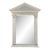 Vintage Gustavian Style Trumeau Mirror - Newly Painted For Sale