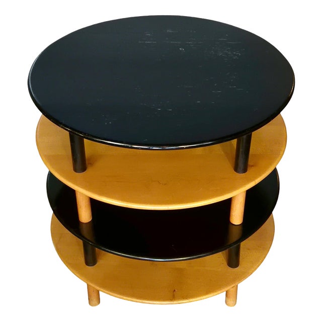 Danish Functionalist Decorative 4-Tiered Side Table by Kaj Gottlob, 1941 For Sale