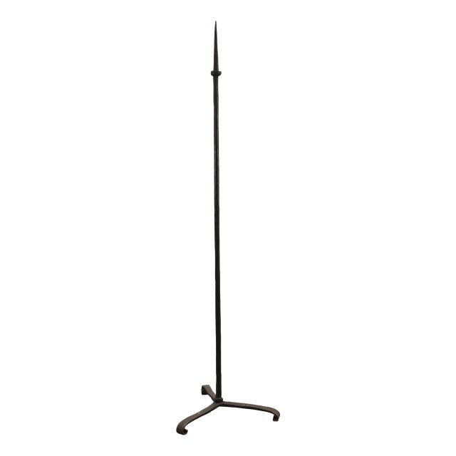 15th Century French Hand-Forged Iron Torchere For Sale
