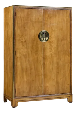 Mid 20th Century Michael Taylor for Baker Furniture Far East Collection Mid Century Armoire