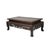 Rectangular Natural Wood Pattern Brown Open Work Table Top Display Stand Easel For Sale - Image 4 of 6