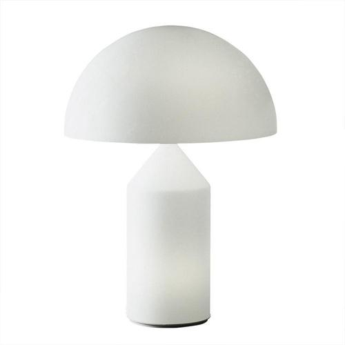 Large and Small Atollo Glass Table Lamps by Vico Magistretti for Oluce, Set of 2 For Sale - Image 3 of 7