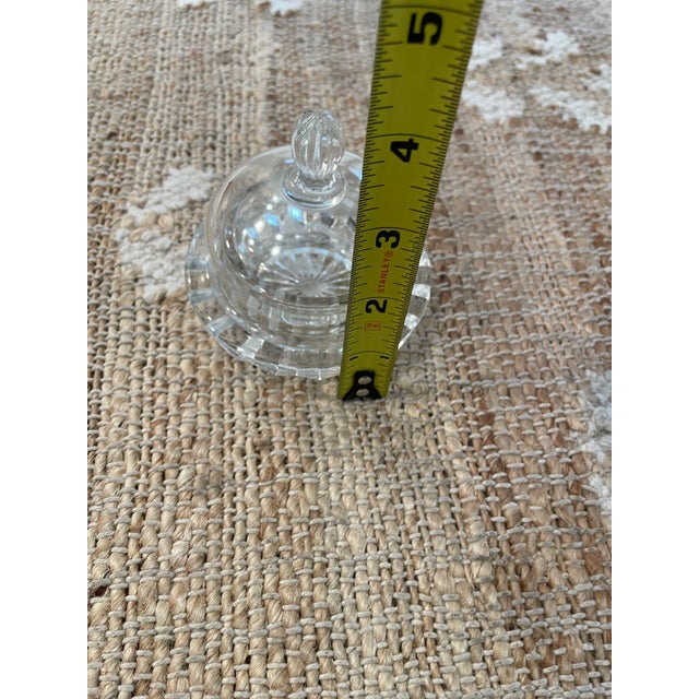 This Vintage Crystal Cut Glass Rounded Covered Butter Dish is a charming addition to any kitchen or dining collection....
