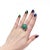 Native American Vintage Southwestern Navajo Sterling Silver and Turquoise Cabochon Ring For Sale - Image 3 of 12