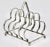 Silver Art Deco Silver-Plate English Toast Rack / Letter Rack For Sale - Image 8 of 8