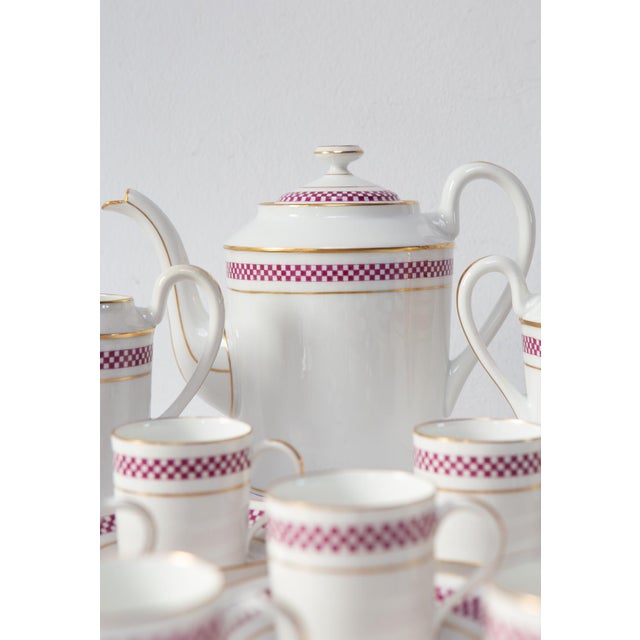 Ceramic Antique Coffee Set from Limoges, 1890s, Set of 27 For Sale - Image 7 of 12