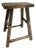 Rustic Black Farmhouse Elm Stool For Sale