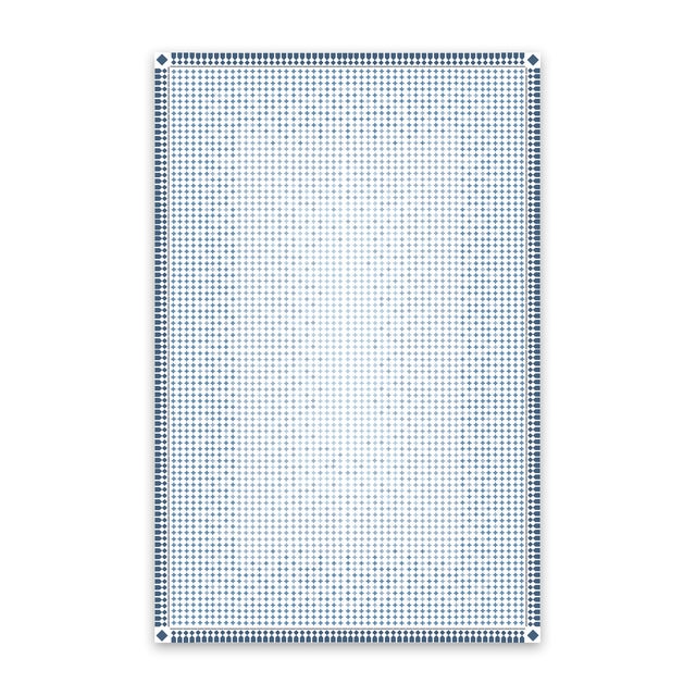 Blue Casa Azul Blue Linen Tablecloth Large | Lizzet Frausto For Sale - Image 8 of 8