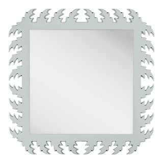 Fleur Home Audubon Square Mirror in Pelican Gray, 48x48 For Sale