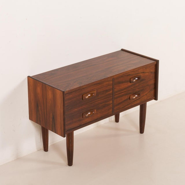 Small Danish Rosewood Chest of Drawers, 1960s For Sale - Image 6 of 13
