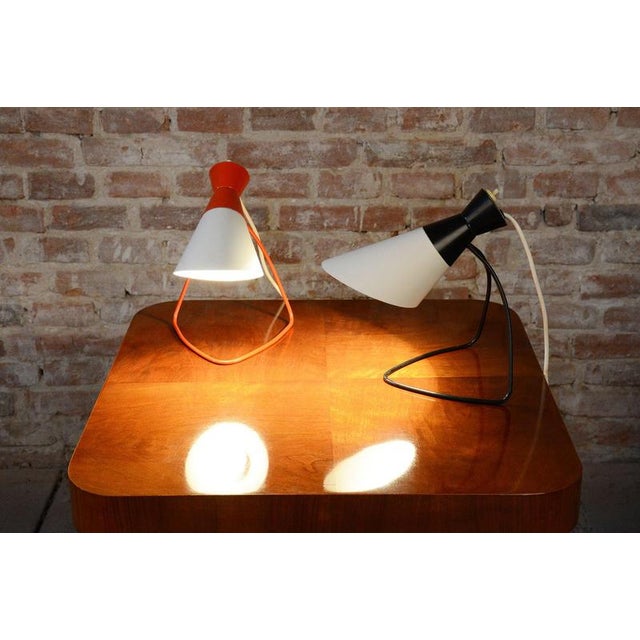 Mid-Century Czech Table Lamps attributed to J. Hůrka for Napako, 1950s, Set of 2 For Sale - Image 13 of 15