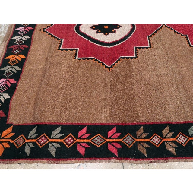 Mid 20th Century Galerie Shabab Collection Mid-20th Century Handmade Turkish Anatolian Tribal Room Size Carpet For Sale - Image 5 of 8