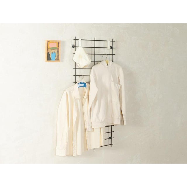 Black Coat Rack by Karl Fichtel for Drahtwerke Erlau, 1960s For Sale - Image 8 of 8