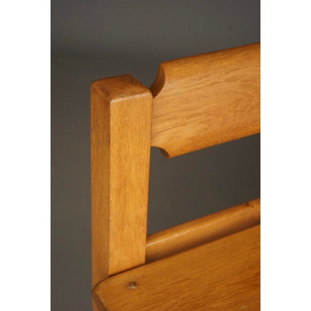 Vintage Rustic Oak Bench, 1970s For Sale - Image 9 of 13