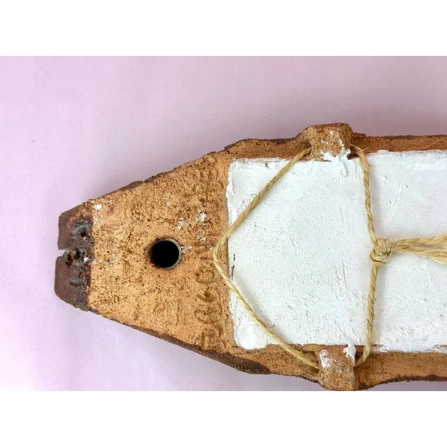 Mid-Century Modern Small Ceramic Mirror by Les Argonautes, France, 1960s For Sale - Image 3 of 6