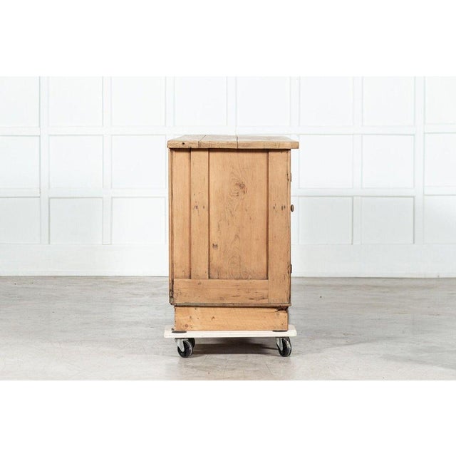 Wood Large 19th Century English Pine Dresser Base, 1890s For Sale - Image 7 of 12