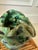 Green Vintage Handmade Green Chunky Brutalist Vase /Vessel For Sale - Image 8 of 12