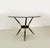 Black Coffee Table in Brass, Glass and Wood, 1950s For Sale - Image 8 of 8
