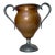 Antique 19th Century Hand Engraved Bronze Pewter Shot Put Award Trophy Urn Prize For Sale