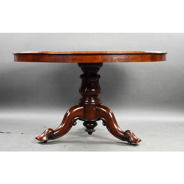 Victorian Mahogany Circular Breakfast Table, 1860 For Sale - Image 4 of 6
