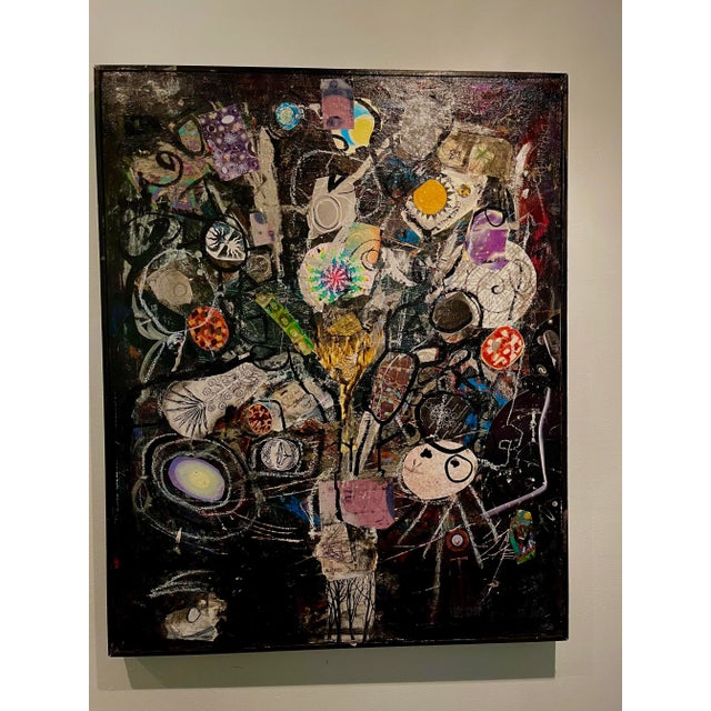 “Sunlight Fills the Void” Contemporary Abstract Expressionist Mixed-Media Painting By, Ellen Reinkraut For Sale - Image 4 of 4