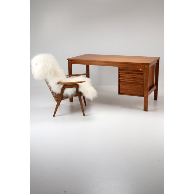 Mid-Century Modern Teak Desk, 1960s For Sale - Image 6 of 17