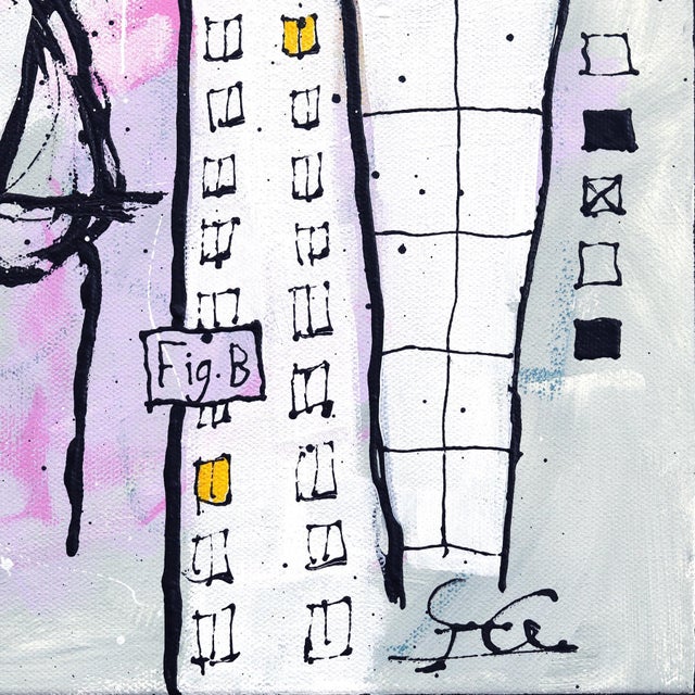 2020s Figure B - Original Neo-Expressionist Mixed Media Painting on Canvas by Soren Grau For Sale - Image 5 of 9