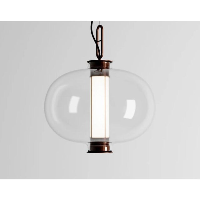 Bai T Ma Ma Suspension Lamp in Steel and Glass by Neri and Hu for Pararachilna For Sale - Image 3 of 10