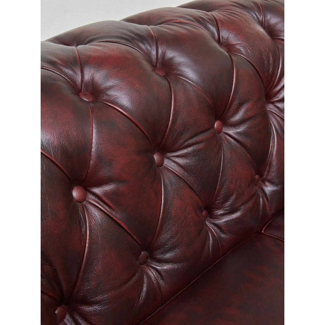 2000 - 2009 Chesterfield Sofa with Top Leather For Sale - Image 5 of 9