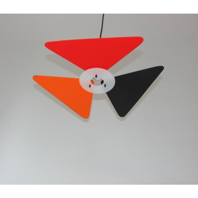 Plastic Vintage Postmodern Colourful Pendant Light, 1990s. For Sale - Image 7 of 10