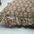 Fabdivine Decorative Block Print Frill Cushion Cover Brown 22x22 Inch Thick Linen- Tulsi Buti For Sale - Image 4 of 5