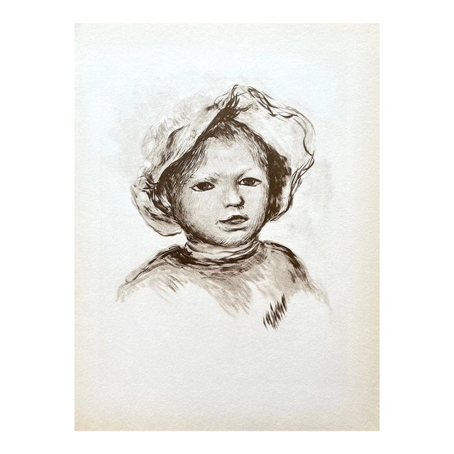 Pierre-Auguste Renoir Lithograph 2 Pierre Renoir De Face For Sale