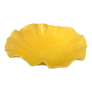 Metlox "Lotus Bright Yellow" Serving Bowl For Sale