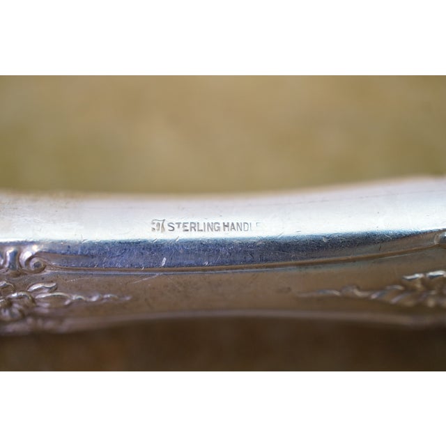 Silver Mid 20th Century Towle "Old Mirror" Baroque Sterling Silver Flatware Service - 40 pcs For Sale - Image 8 of 16