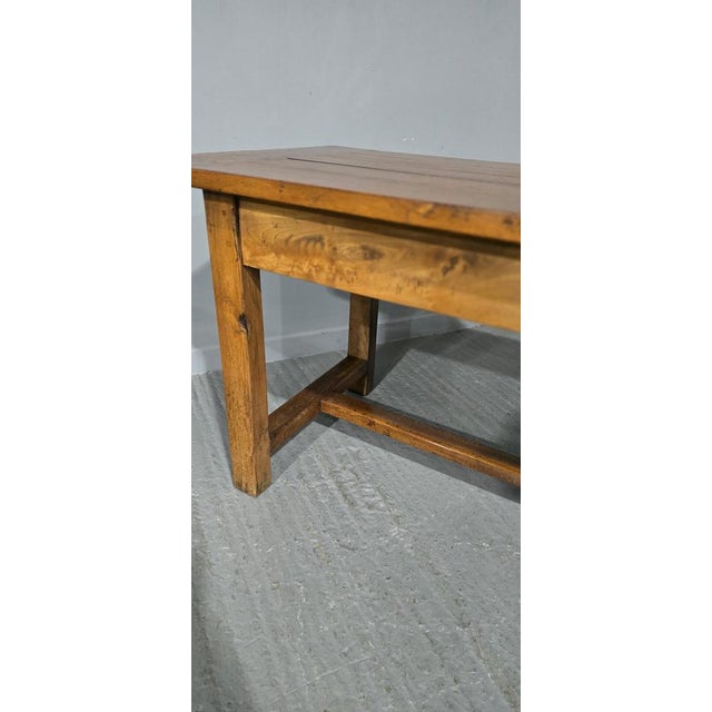 Antique French Farmhouse Refrectory Kitchen Dining Table, 1880 For Sale - Image 3 of 15