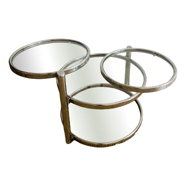 Folding and Rotating Coffee Table, 1970s For Sale