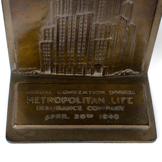 1940 Met Life New York City Bookends A Pair Chairish