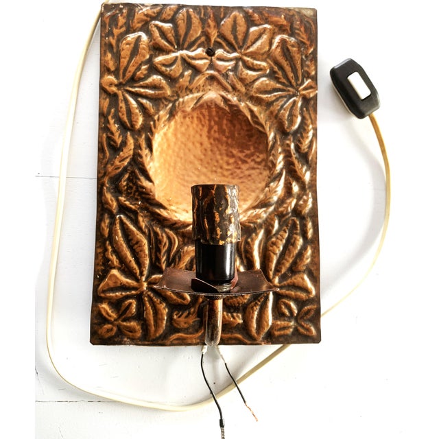 Copper Wall Lamp, 1979 For Sale - Image 3 of 15
