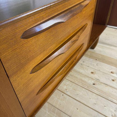 Vintage Teak Sideboard Mid-Century Modern Credenza 1960s For Sale - Image 11 of 12