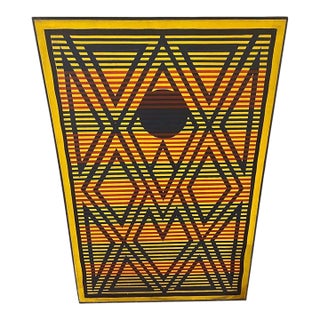 Post Modern Abstract Geometric Painting in the Style of Keith Haring For Sale