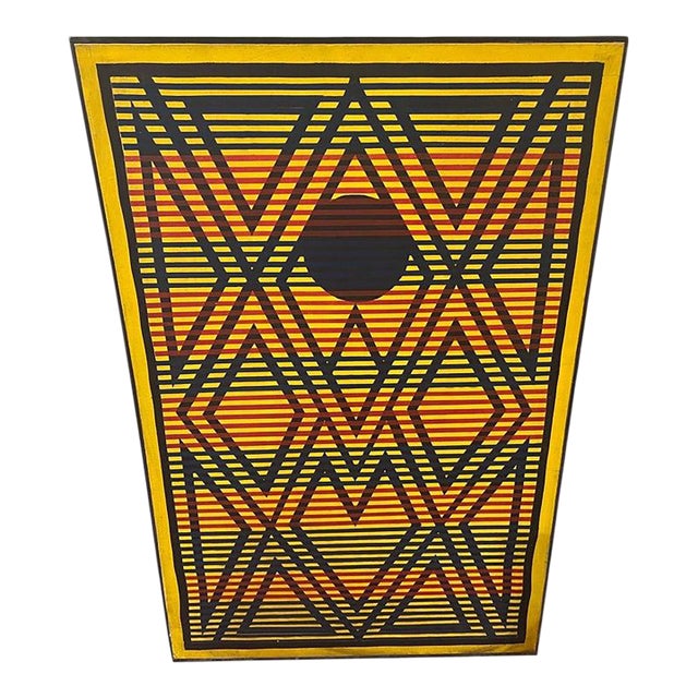 Post Modern Abstract Geometric Painting in the Style of Keith Haring For Sale