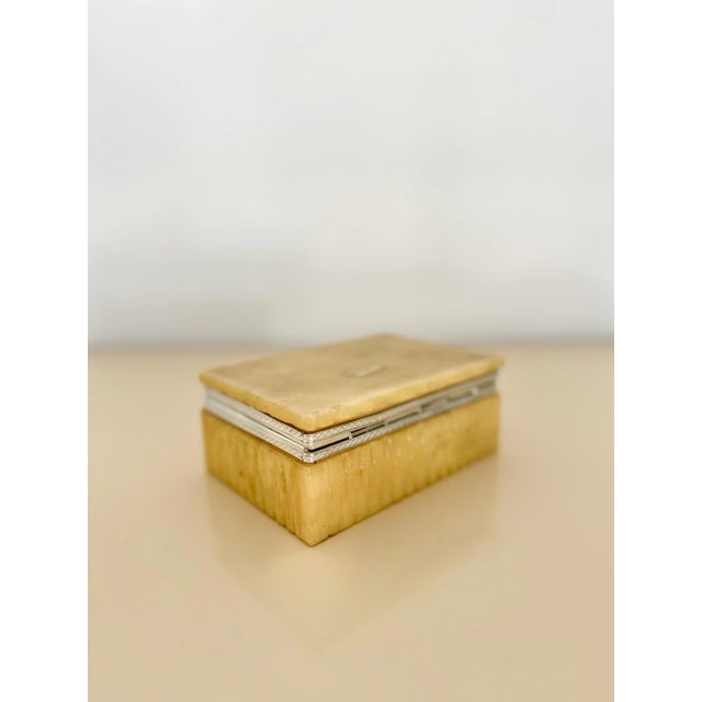 1970s Italian Alabaster Jewelry Box | Chairish
