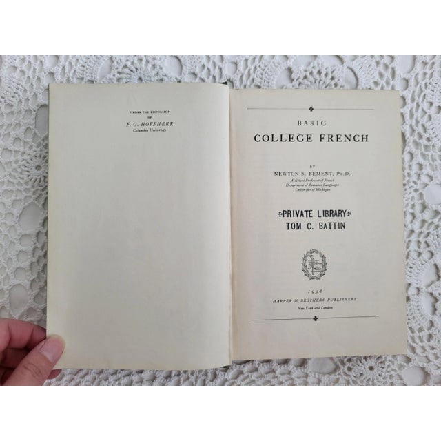1938 Basic College French Textbook, University of Michigan For Sale - Image 4 of 12