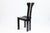 Contemporary Pierre Cardin Italian Contemporary Modern Black Lacquer and Leather Side Chair For Sale - Image 3 of 11